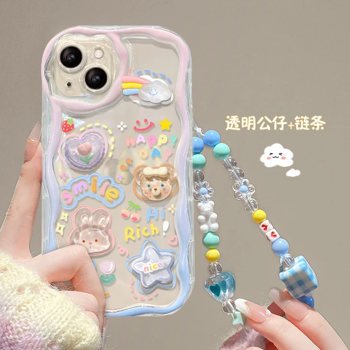 云朵公仔适用苹果vivo华为oppo小米iPhone15新款小众手机壳
