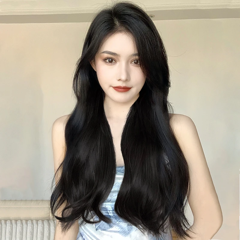 小丑鱼【轻薄款】一片式假发片微卷增发量蓬松长卷发女u型