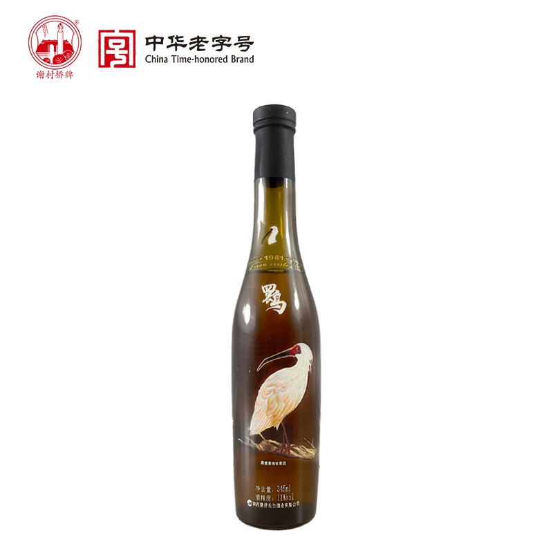 谢村桥1981朱鹮黑糖青梅谢村黄酒特型半甜黄酒中华老字号纯粮酿造