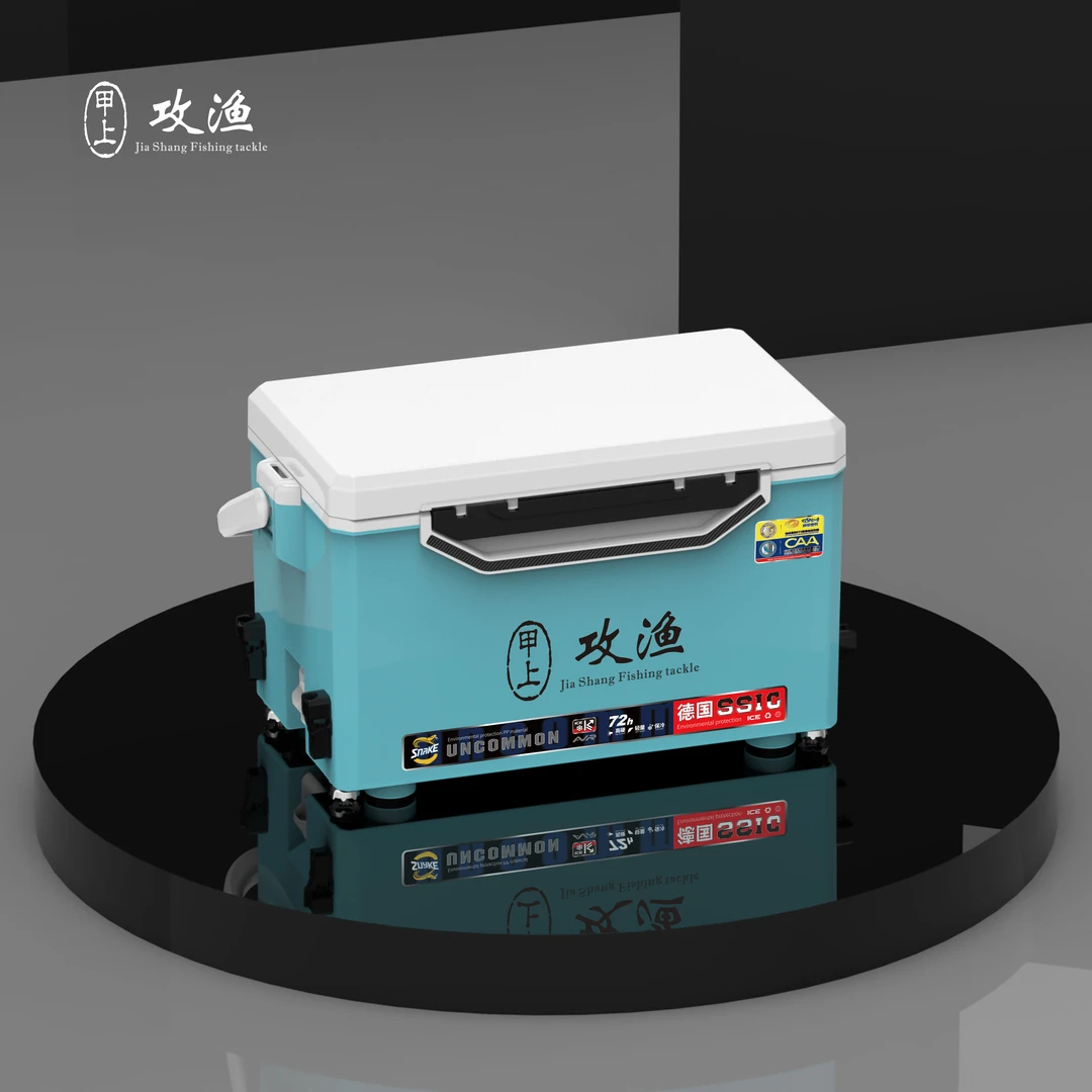 甲上攻渔竞技便携带加厚台钓可坐台钓大容量钓鱼箱