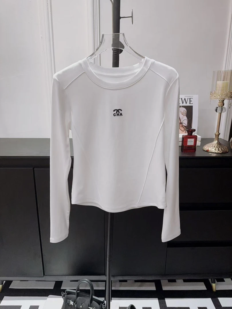 白色打底衫气质秋冬内搭修身百搭长款上衣女潮长袖t恤DL-H60