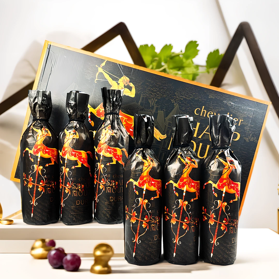 法国AOP原瓶进口等级15度稀有尊享莎葡慕斯750ml骑士干红葡萄酒