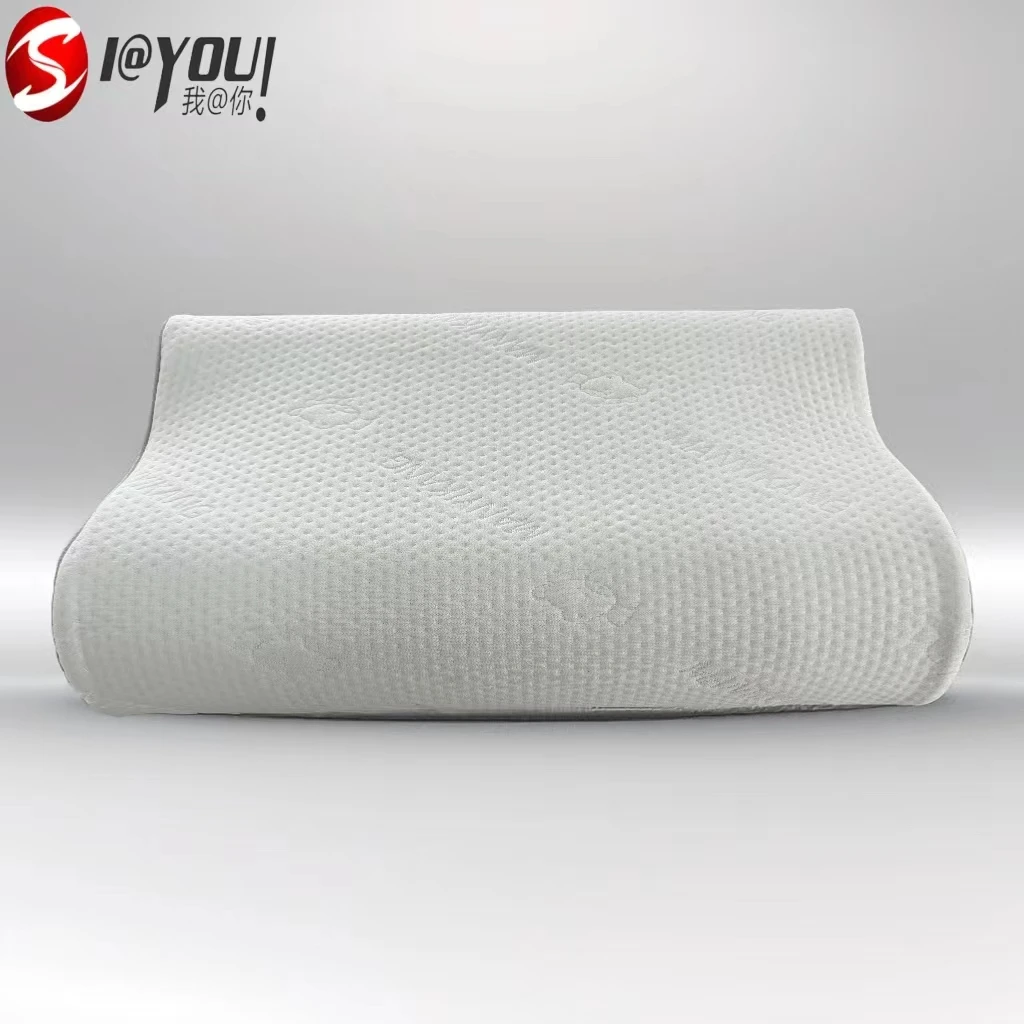 记忆枕护颈波浪枕成人慢回弹记忆棉 竹纤维