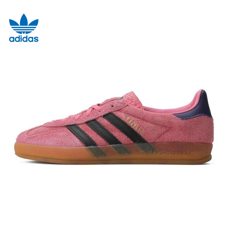 adidas阿迪达斯【太】三叶草女鞋GAZELLE INDOOR运动鞋休闲鞋IE7002