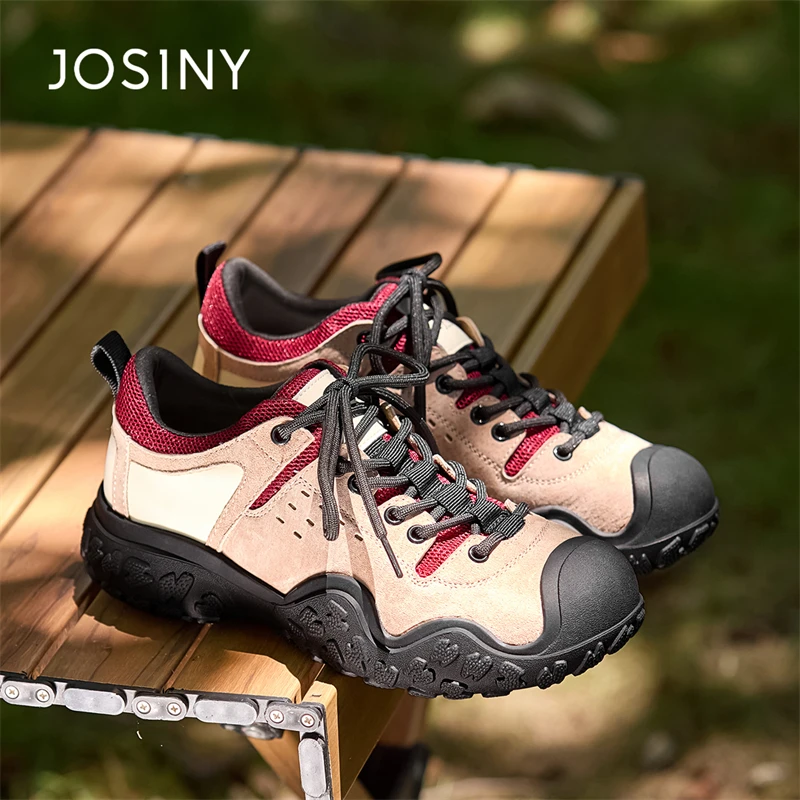 卓诗尼小众丑萌复古户外登山鞋女ins潮厚底徒步运动鞋休闲老爹鞋