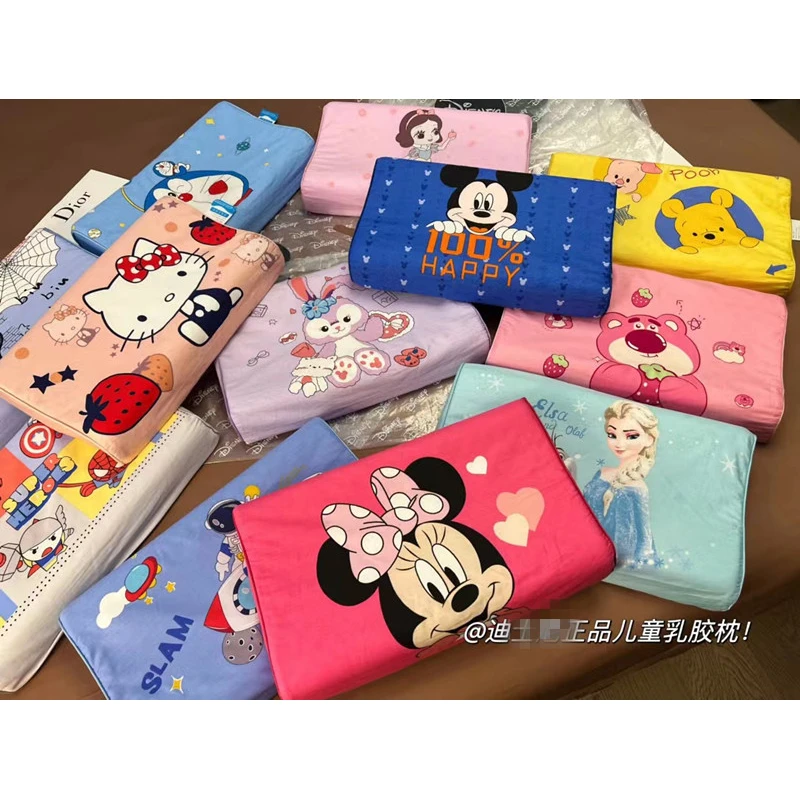 【大吉大利】婴儿儿童迪士ni 乳胶枕芯枕头宝宝卡通幼儿园枕头婴儿