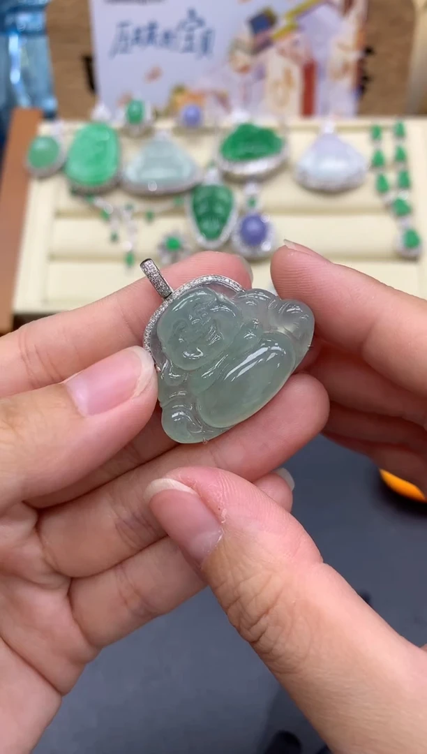 【闪购商品】翡翠颈饰18K金镶嵌297-中国好珍宝