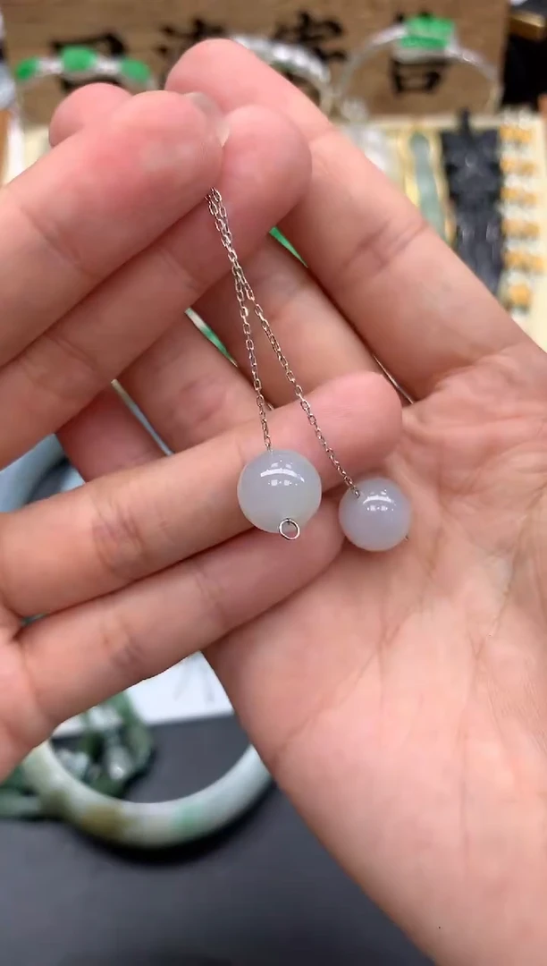 【闪购商品】翡翠耳饰18K金镶嵌257-多人