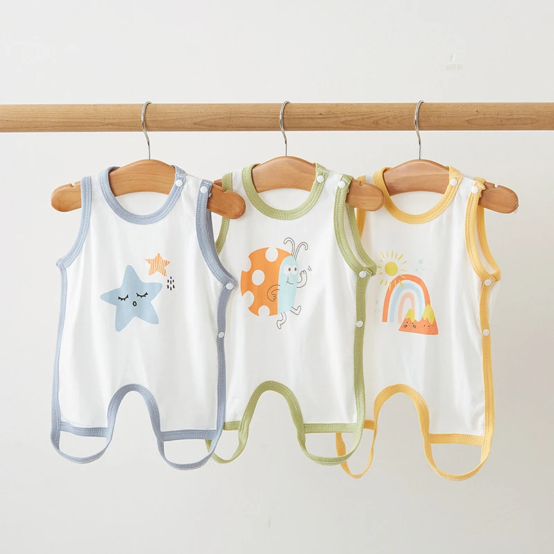 婴幼儿肚兜半背夏季薄款纯棉新生儿童男女宝宝衣服睡觉护肚子兜兜