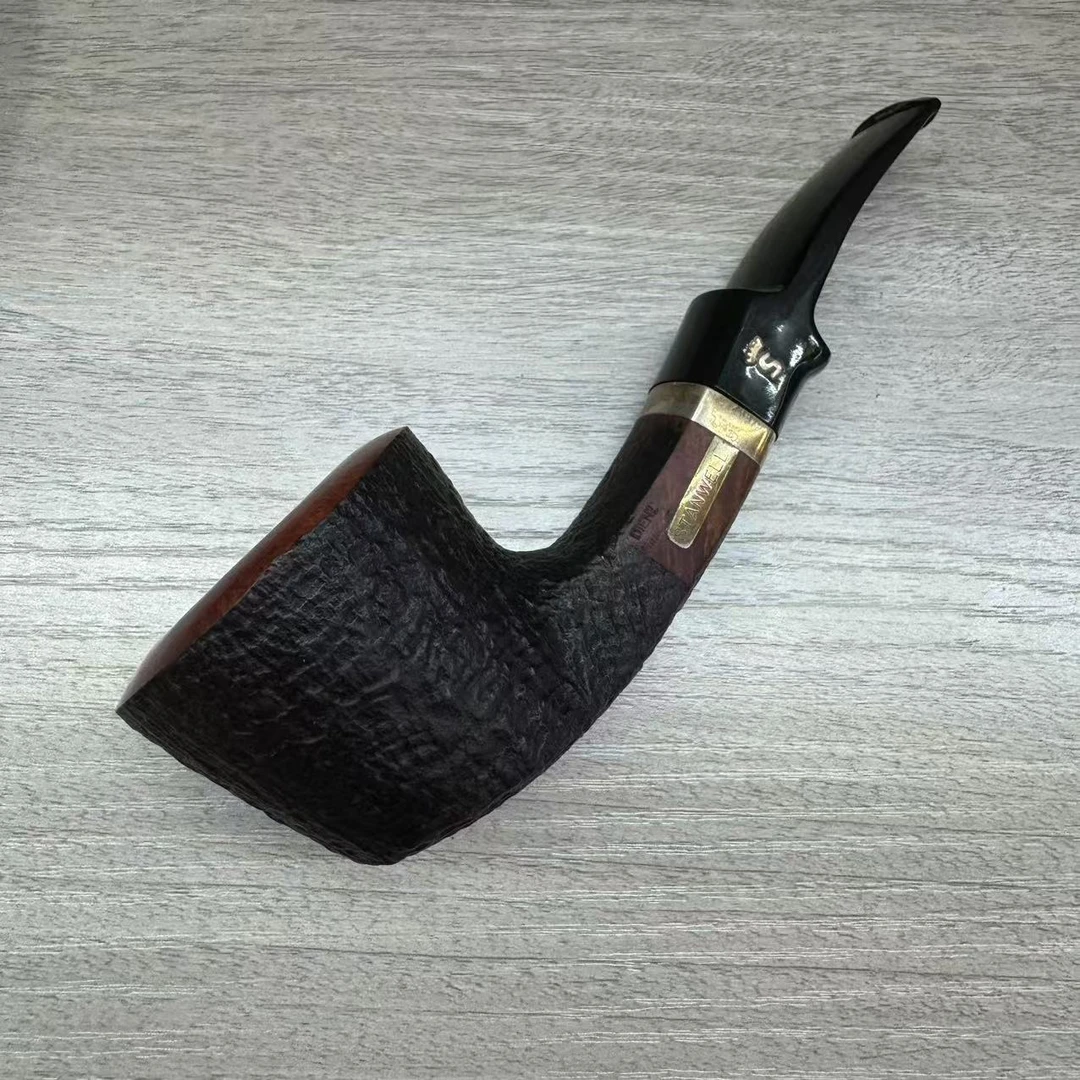 丹麦实蛋烟斗银冠老斗