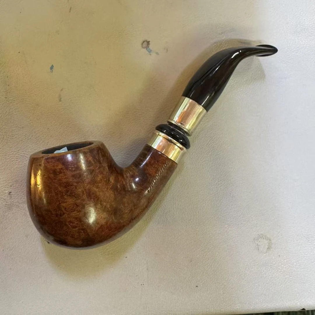 意大利莫利纳烟斗全新  有金属装饰圈