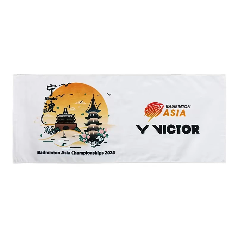 VICTOR/威克多2024亚锦赛纪念款-纯棉加厚印花-运动毛巾-TWBAC24A