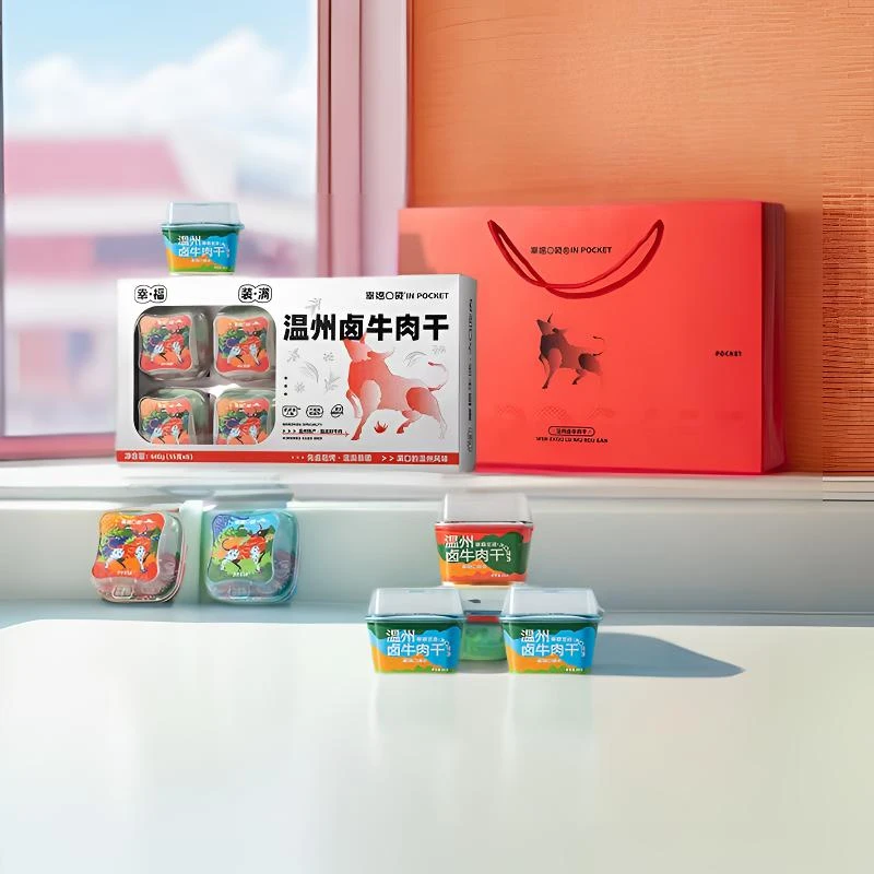 幸福口袋【元宵节专享】温州牛肉干牛气大礼盒分享装新春走亲戚送礼