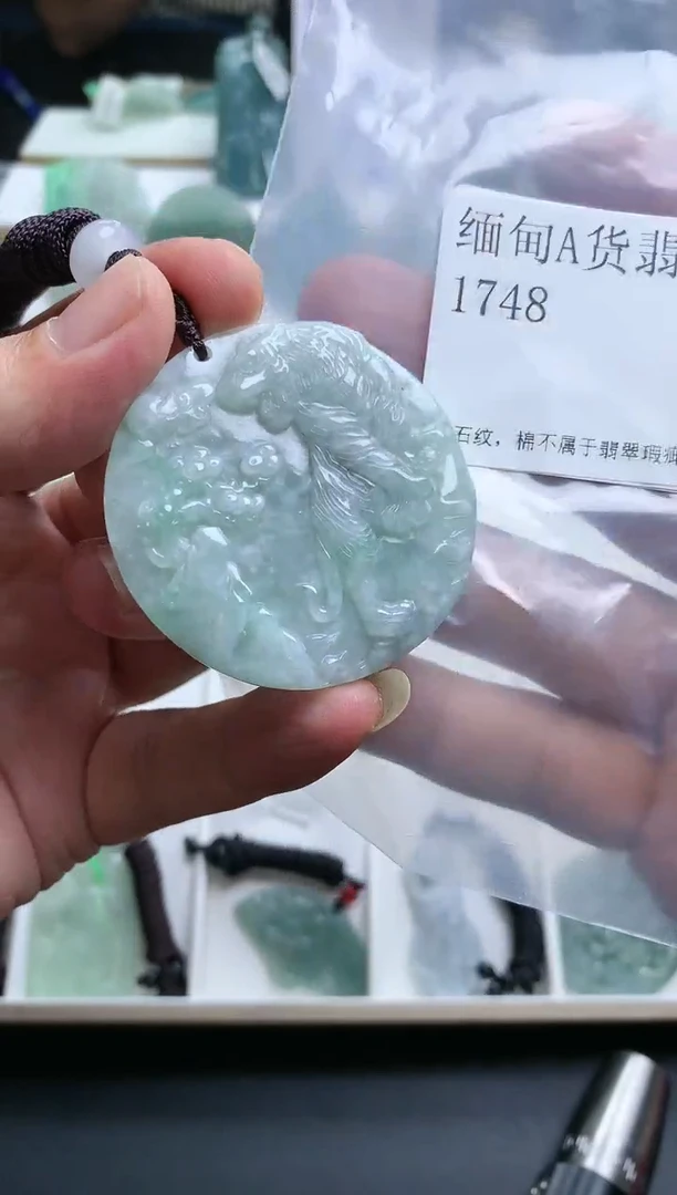 【闪购商品】翡翠颈饰未镶嵌1748挂件