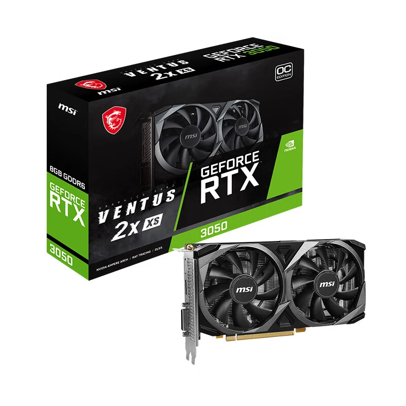 MSI微星RTX 3050 VENTUS 2X XS 8GOC万图师游戏电脑英伟达显卡