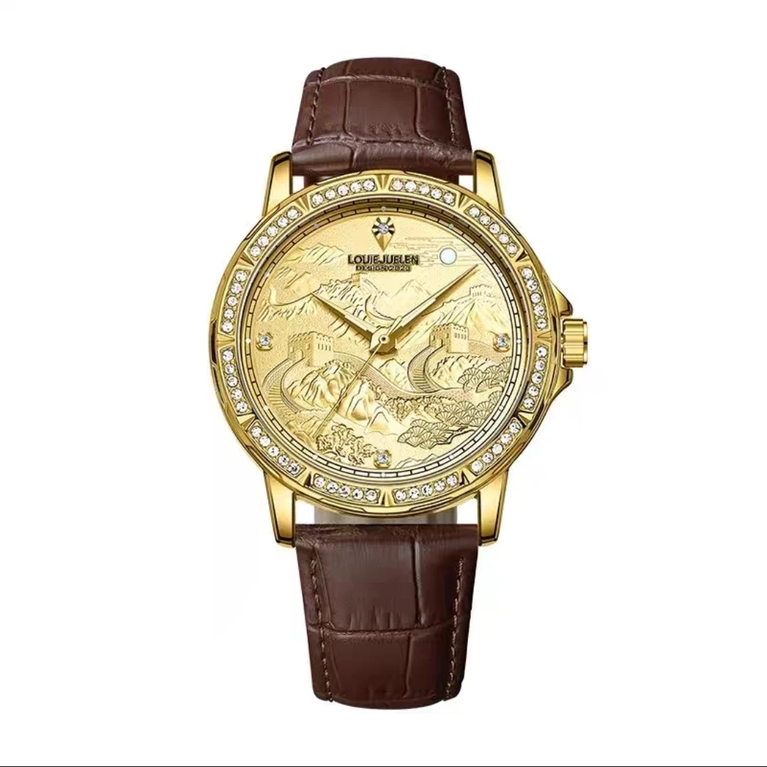 LOUIEJUELEN/路易爵伦锦绣山河系列9387时尚奢华男士机械腕表58-D