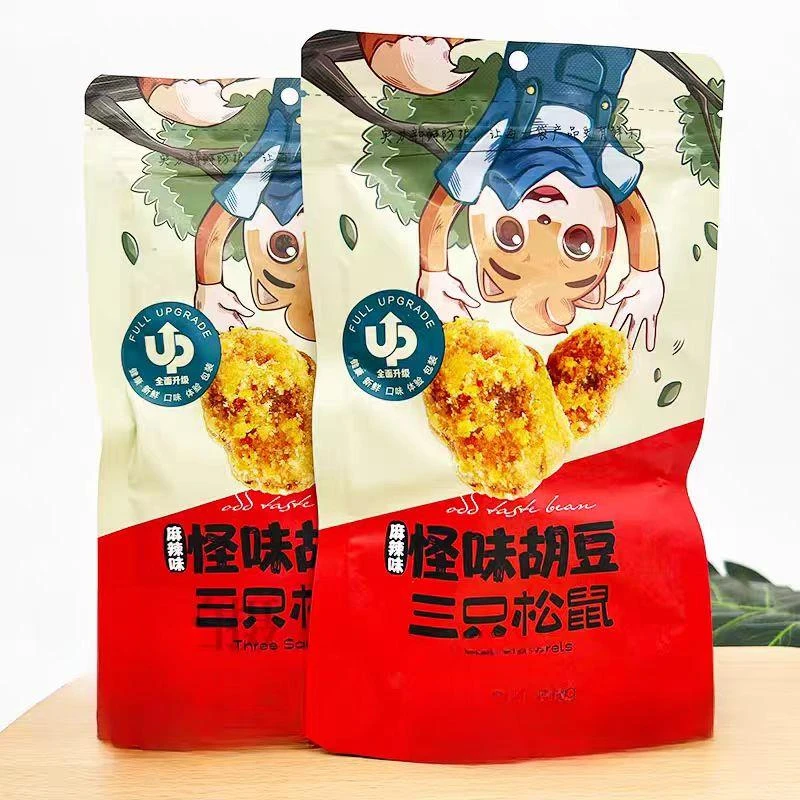 爆款酥脆松鼠怪味胡豆麻辣味蚕豆网红小吃解馋零食炒货办公室必备