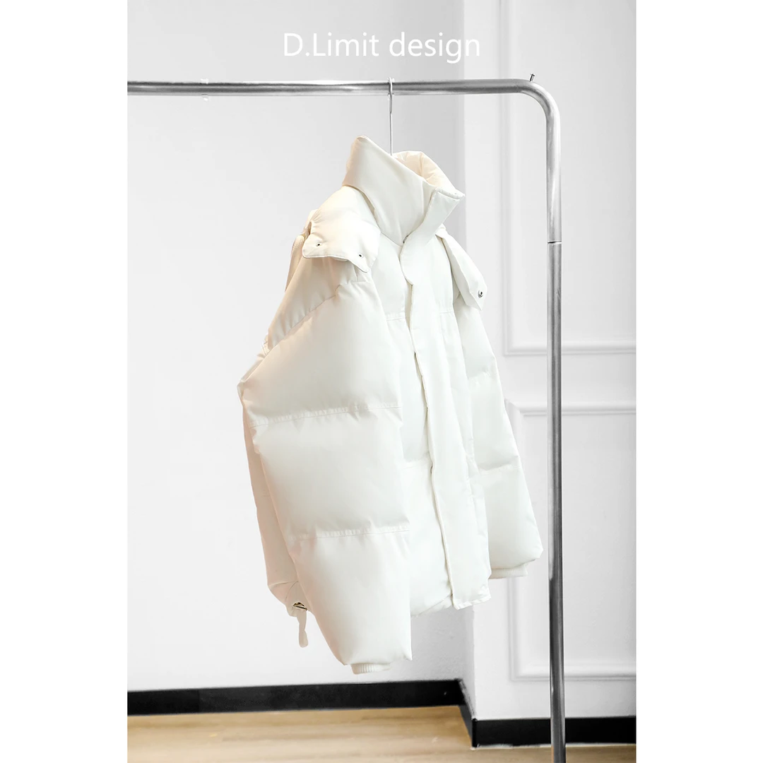 【D.Limit design】简约宽松阔版侧插袋羽绒服