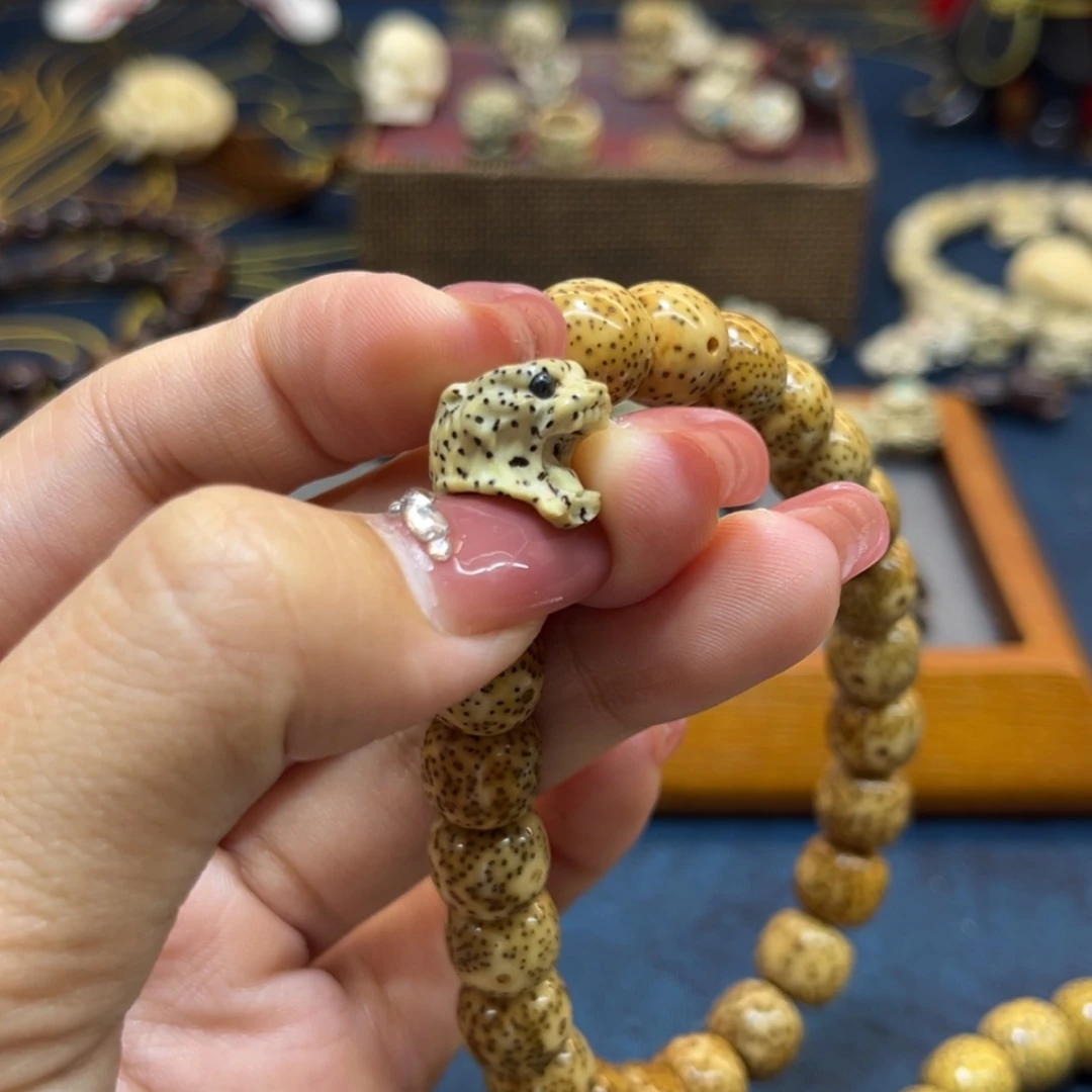 【闪购商品】菩提根/象牙果吊坠闲**事金牙金眼