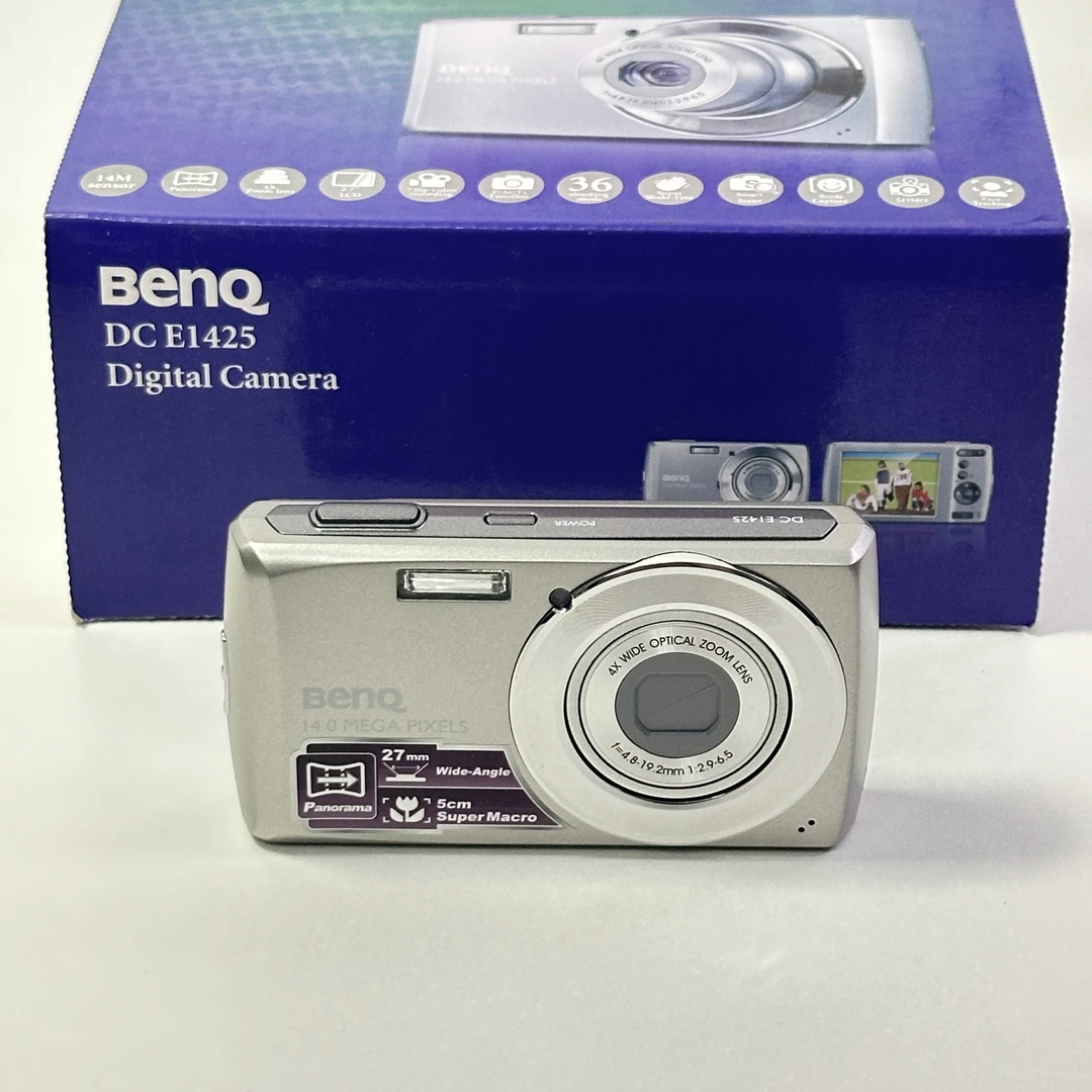 9新 明基E1425中文1400w像素4倍变焦CCD相机复古