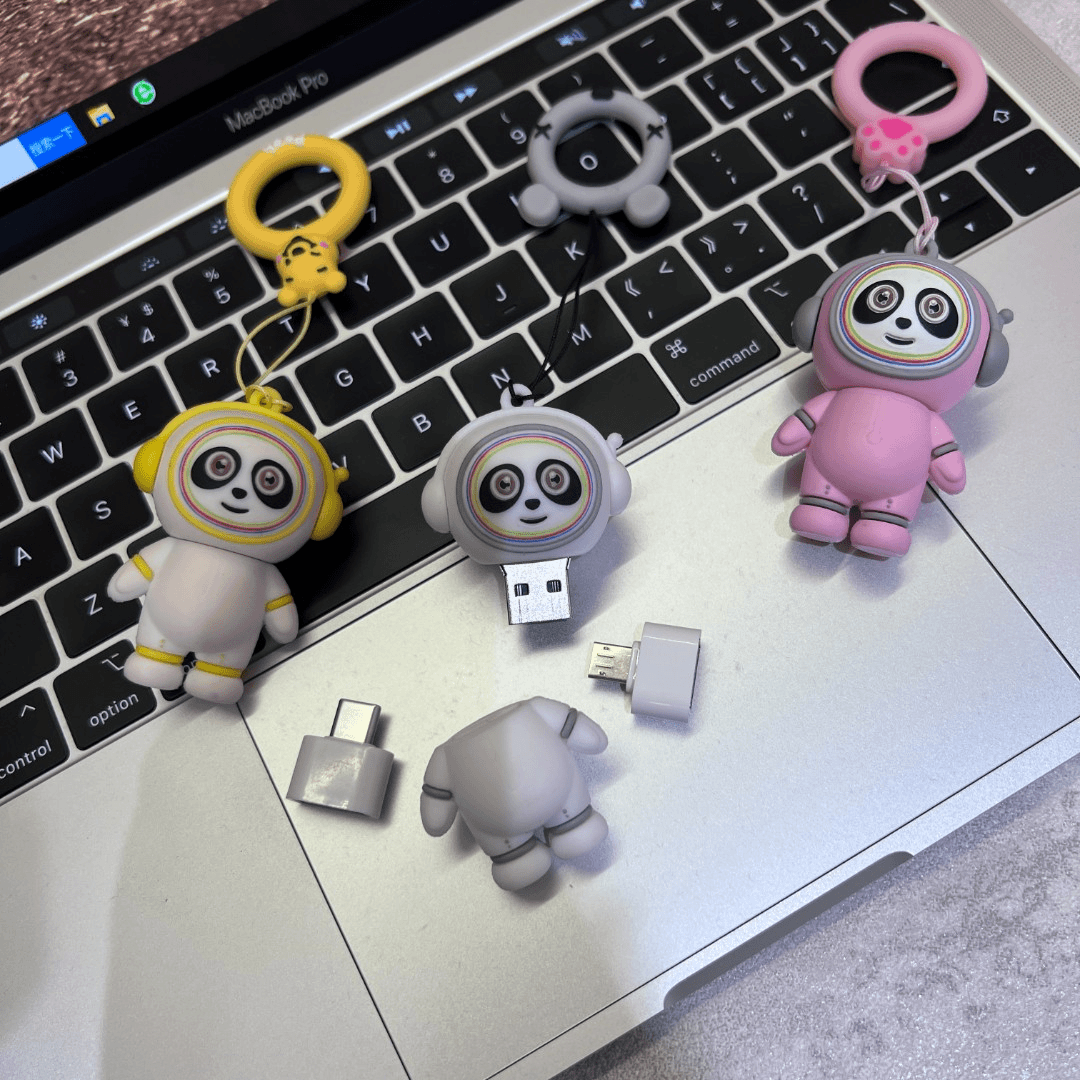 卡通U盘128g高速大容量手机电脑两用可爱迷你正品优盘办公车载usb