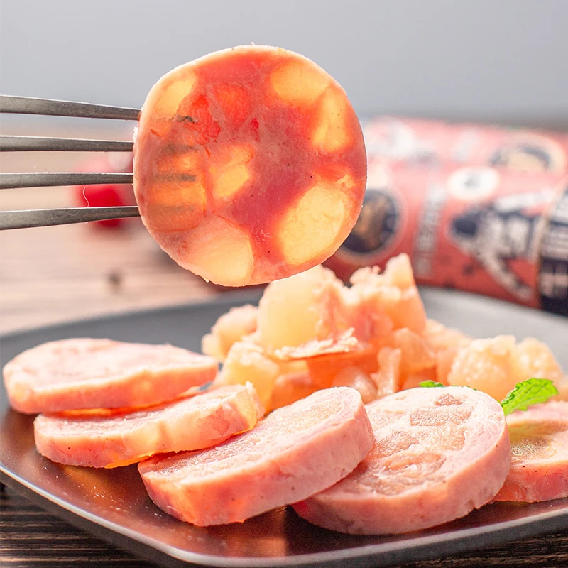 瓦莲京娜国产俄罗斯美食开袋即食开胃下酒小菜火腿肠牛蹄筋牛筋肠
