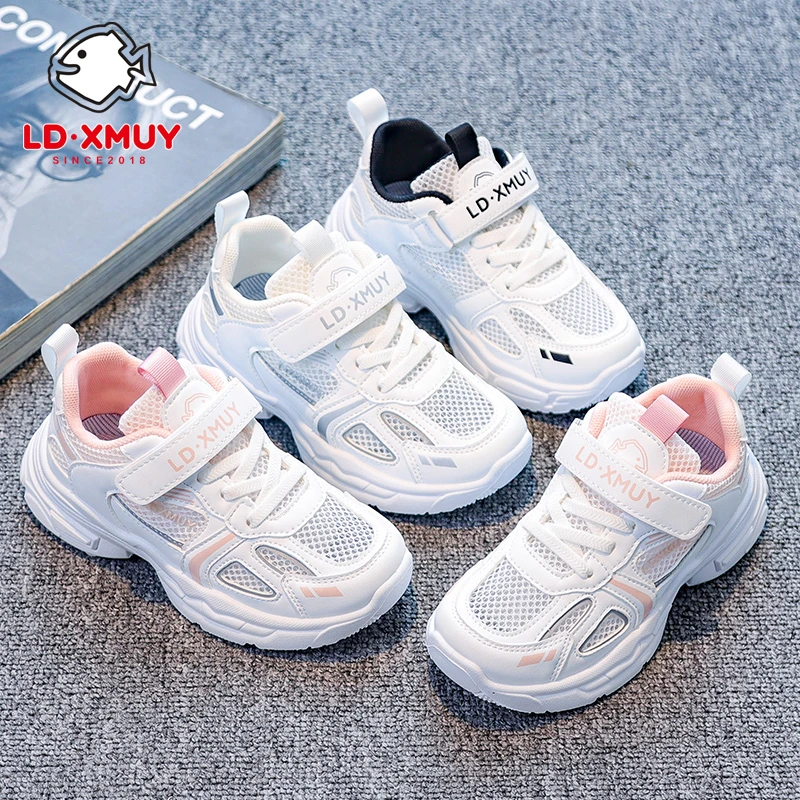 2315儿童镂空运动鞋魔术贴春秋潮牌童鞋女童男童休闲软底鞋