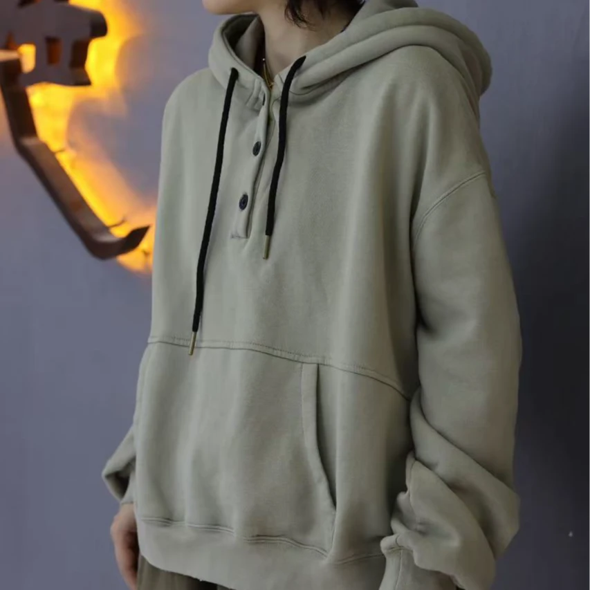 2024缺一色新款加绒卫衣91905休闲百搭