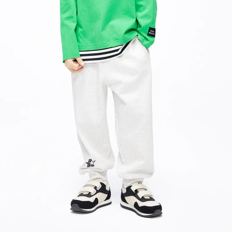 little moco童装男女童棉质长裤束脚卫裤#KBC3PAT024