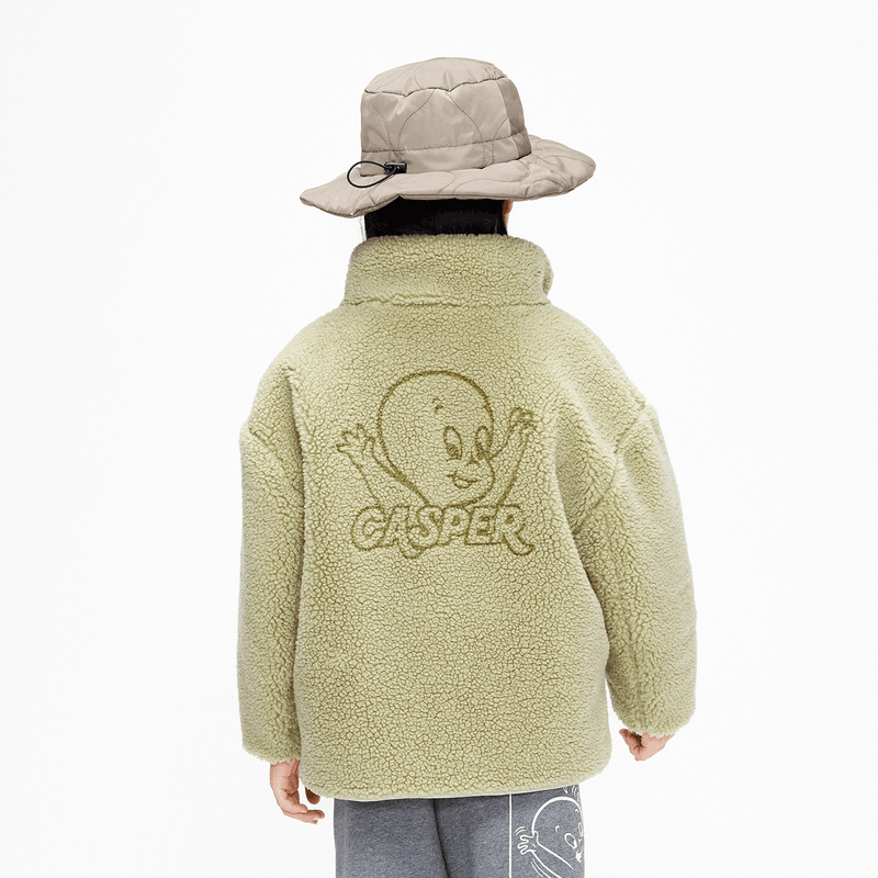 双面穿-little moco童装鬼马精灵男女童仿羊羔毛外套#KBB4COT009