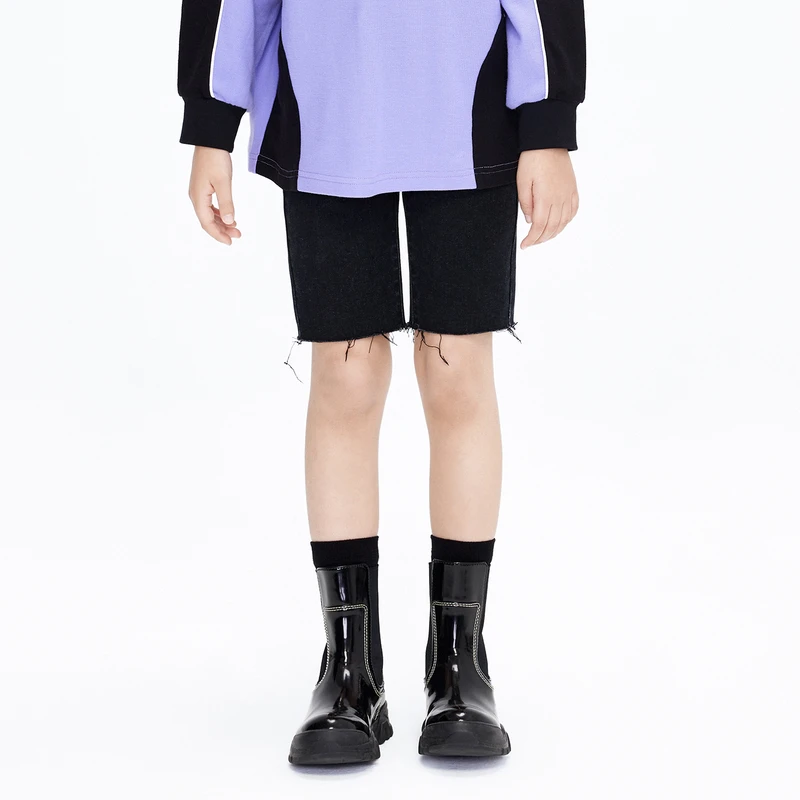 littlemoco童装牛仔短裤骑行裤子#KBC3SOT016