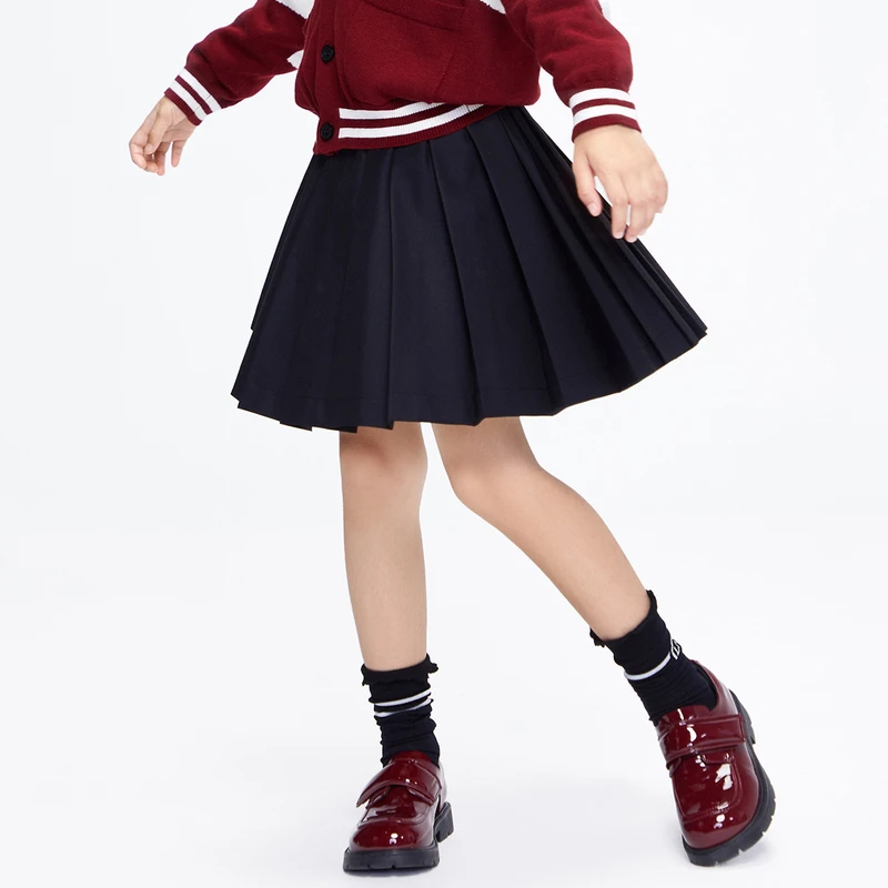 littlemoco童装不规则半身裙子百褶裙#KBB3SKT003