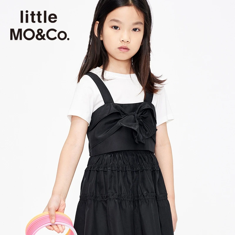 【芷芸专属】littlemoco童装春夏蝴蝶结短袖T恤圆领#KBB2TEE027