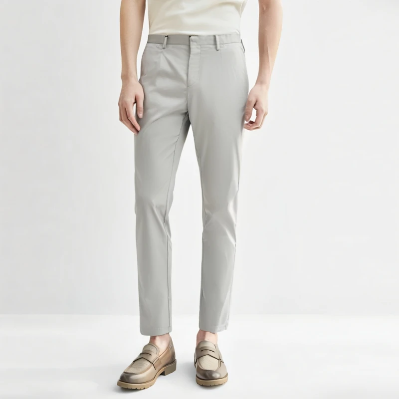 CA493机场货 卡春秋男式休闲裤 中腰修身商务休闲长裤微弹力