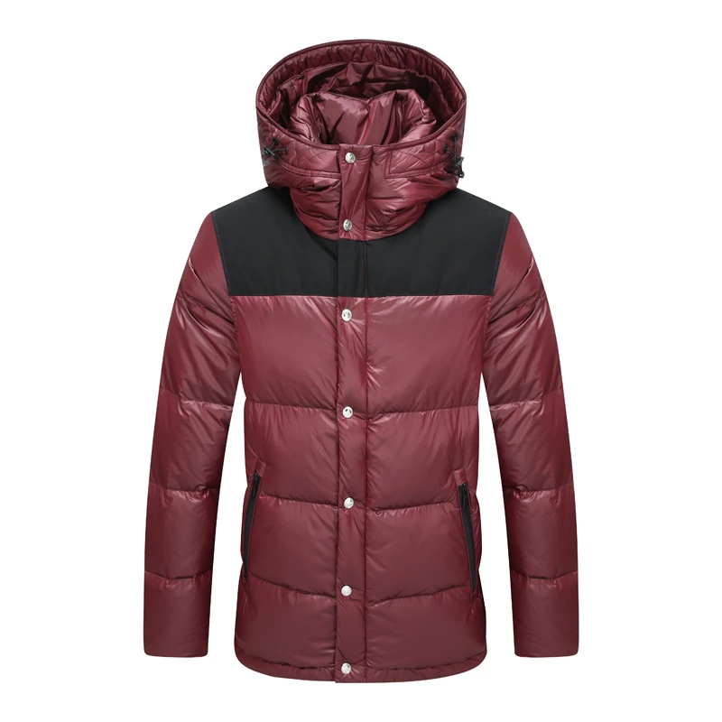 CR499夏撤柜男式冬季羽绒服 白鸭绒连帽拉链商务休闲保暖防风外套