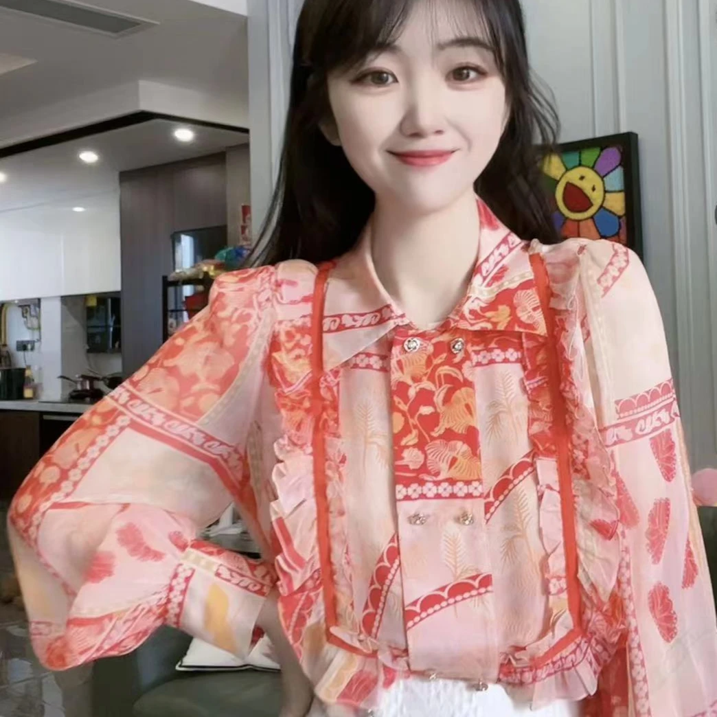 《CHUN》燕子风筝桑蚕丝上衣