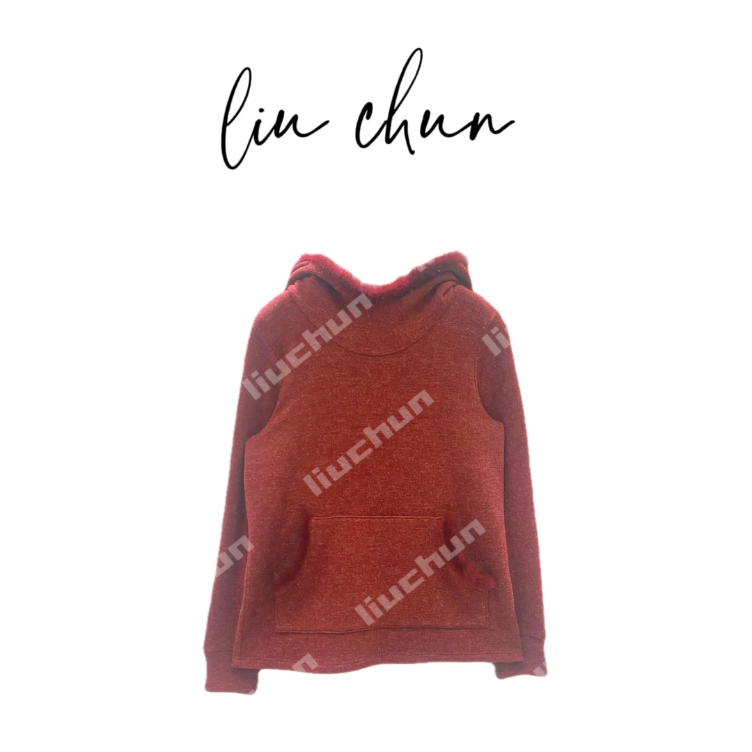 《CHUN》毛绒袋鼠兜上衣