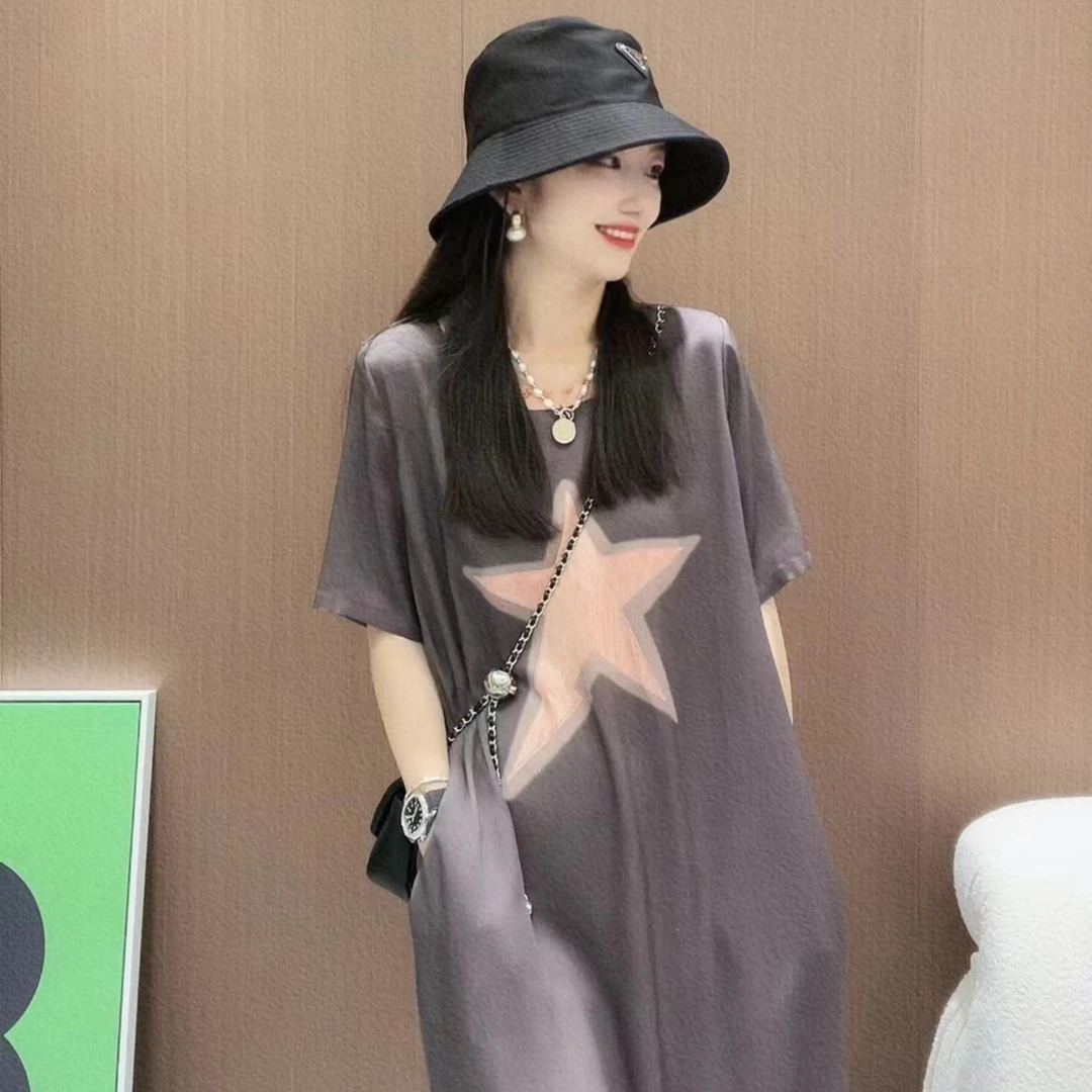 《CHUN》海星染色桑蚕丝连衣裙