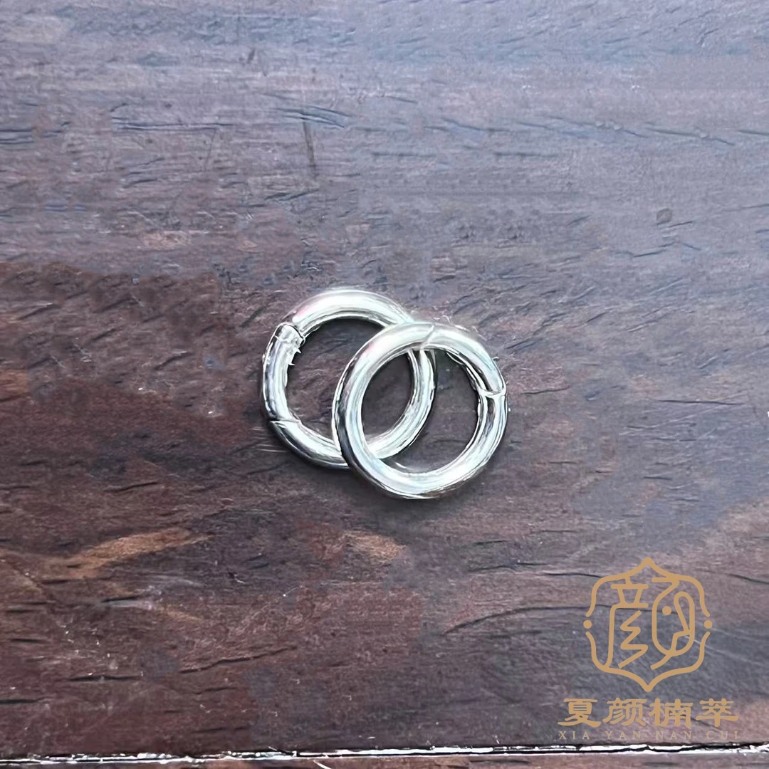 925银银制品 【夏颜楠萃】DIY 手链、项链、脚链 银扣头配件