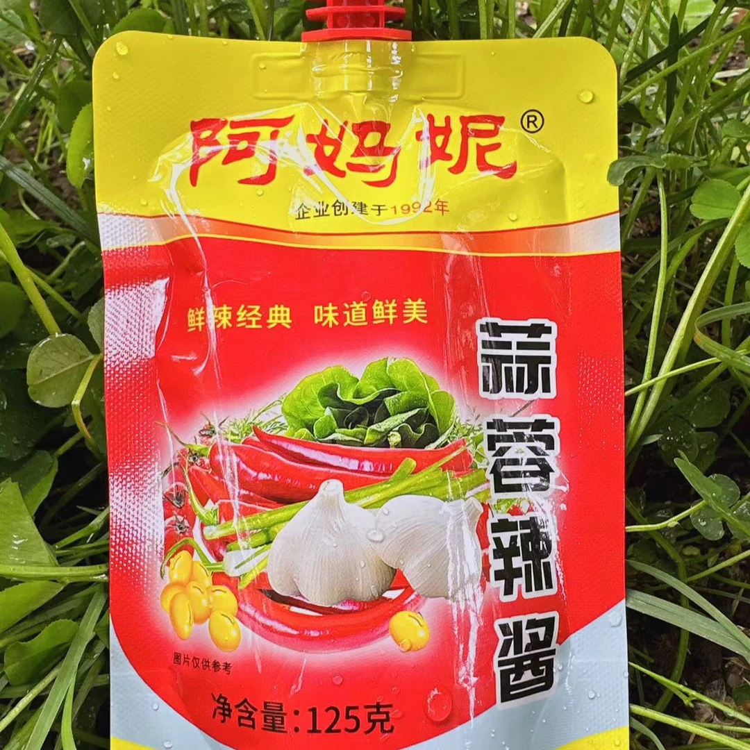 东北包邮园丰正宗阿妈妮辣酱125g袋装老式辣椒酱蒜蓉烧烤韩式