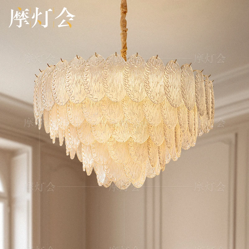 摩灯会 客厅吊灯 现代轻奢大厅主灯法式水晶灯中山灯具新款 24327