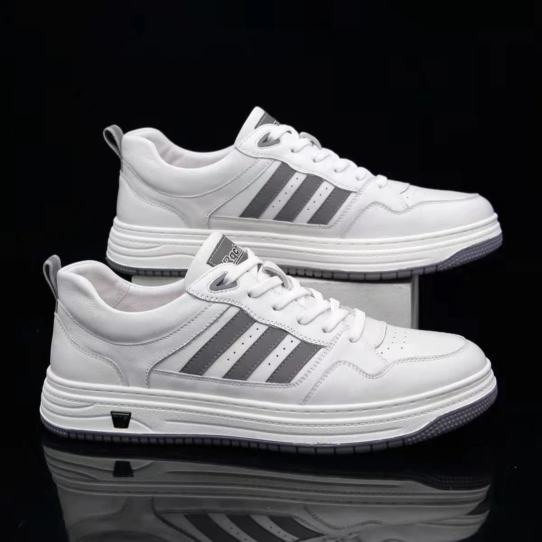 瑞青潮真皮男士低帮休闲风时尚百搭透气开车散步潮鞋男221501