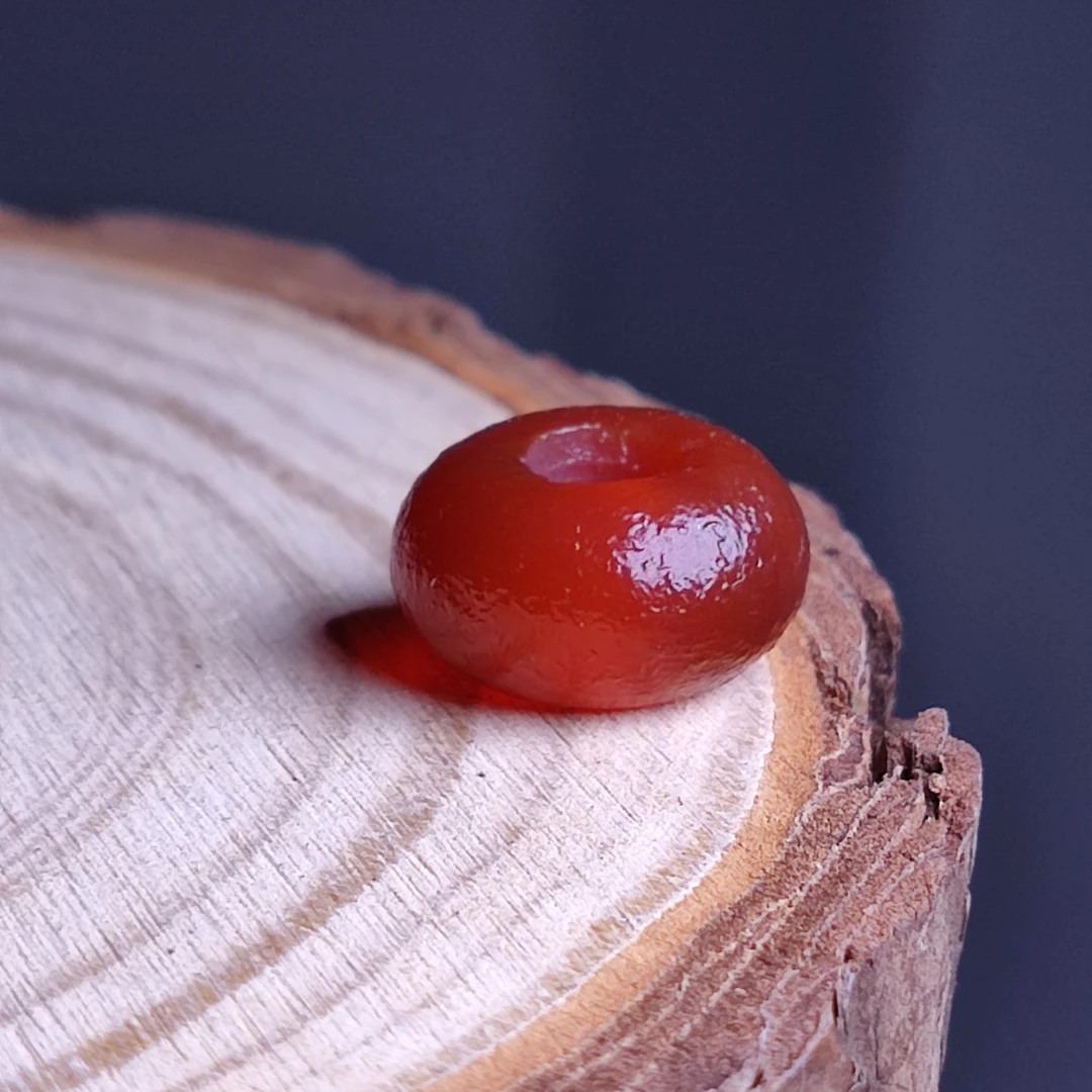 西亚古珠老玛瑙隔片散珠文玩配饰diy配件