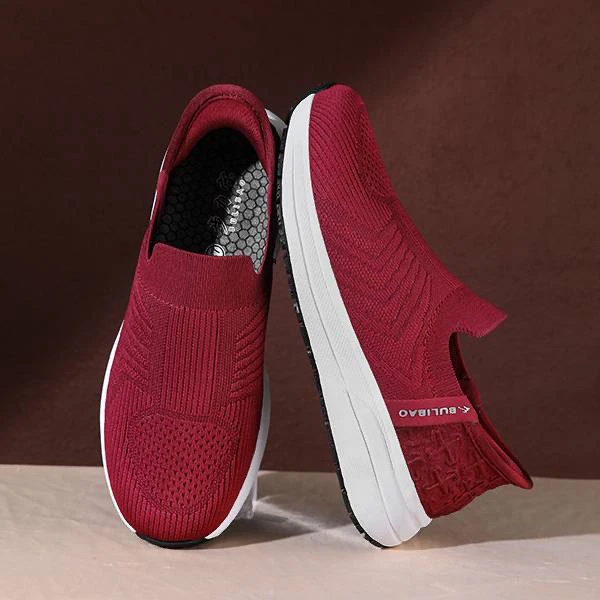 步力宝L347款生物电按摩鞋男女户外闪穿防滑透气特殊防水飞织材质