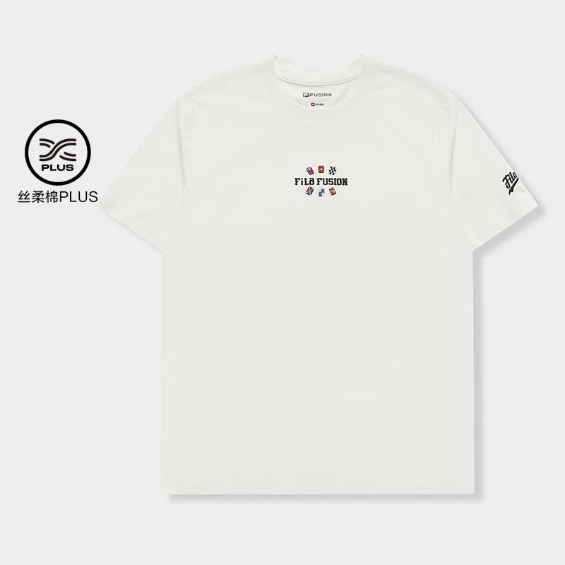Fila/斐乐丝柔棉短袖T恤女款时尚运动夏季休闲百搭半袖T11W432104