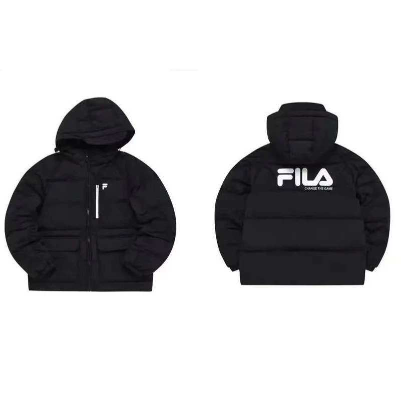 【保暖/加厚】FILA斐乐男女潮流羽绒服连帽简约厚外套T11W241911