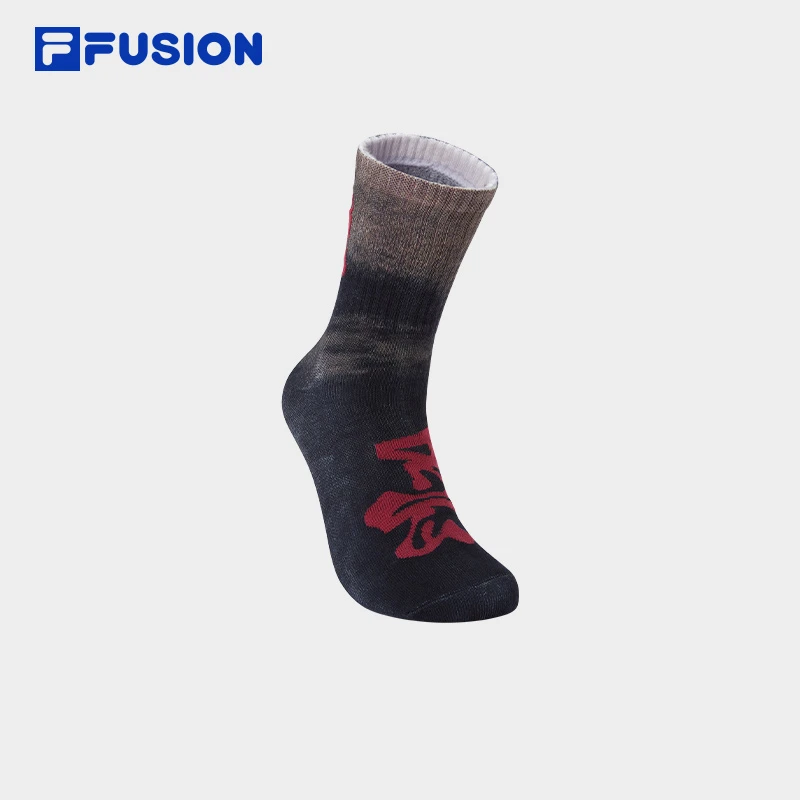 FILA斐乐【PAM联名系列】潮流印花中腰袜情侣中性长绒棉T13U448301F