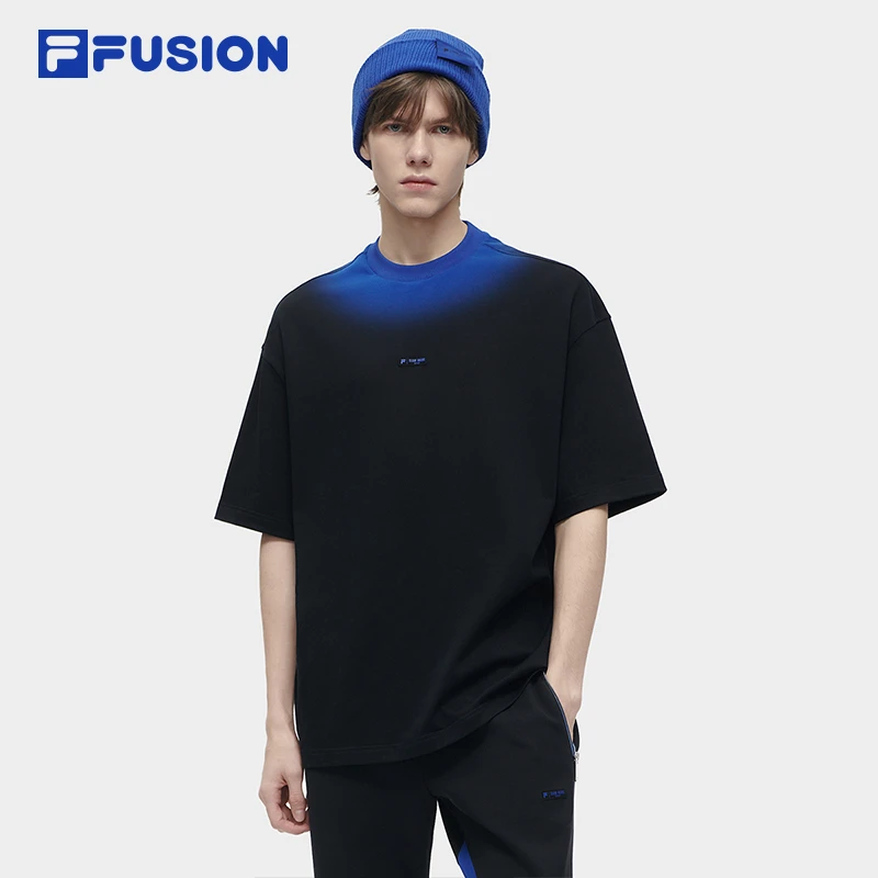 FILA斐乐潮牌短袖T恤情侣2024春新款潮流宽松针织上衣T11U349101