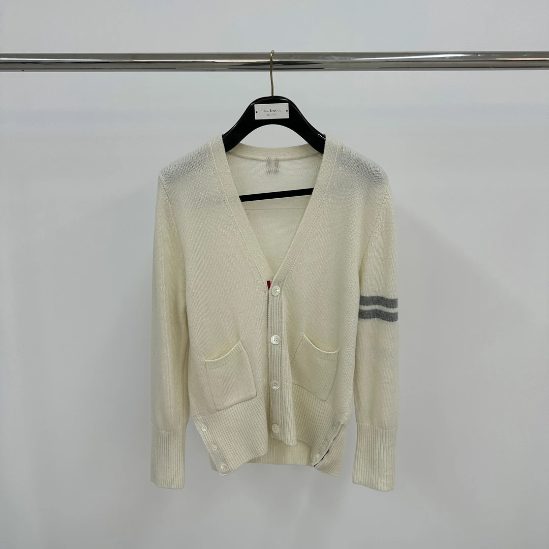 TIMID BOYWNE粗支羊毛针织衫毛感开衫套头四杠经典版