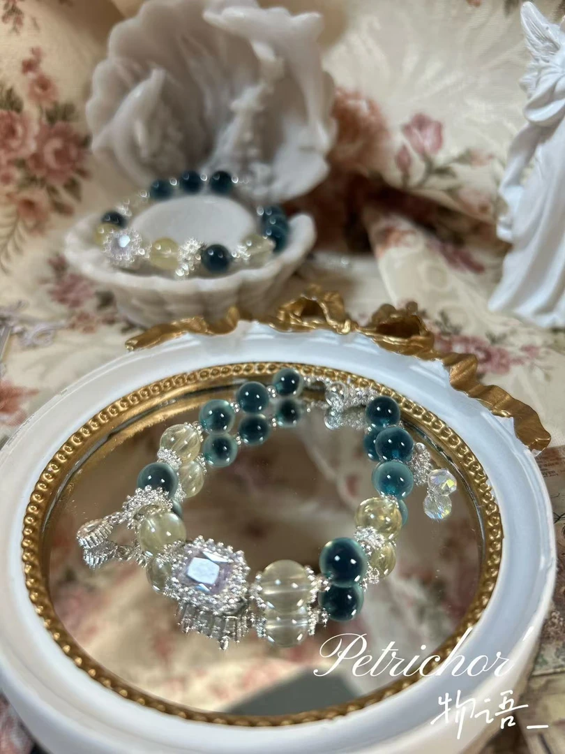 【茉莉】初晴家原创设计天然水晶手串女款